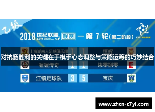 对抗赛胜利的关键在于棋手心态调整与策略运筹的巧妙结合