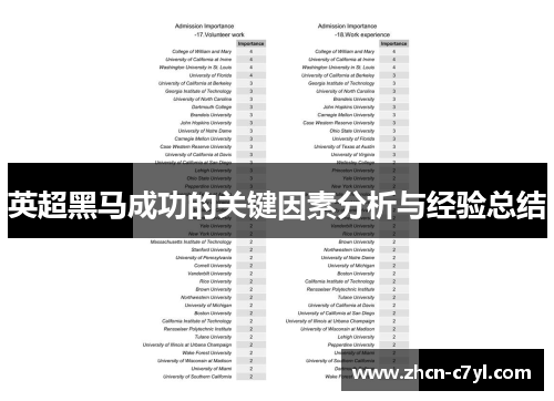 英超黑马成功的关键因素分析与经验总结