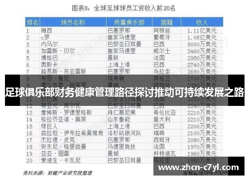 足球俱乐部财务健康管理路径探讨推动可持续发展之路